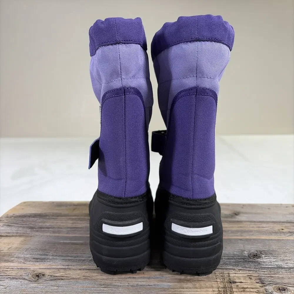 Columbia Girls Powderbug Plus II Snow Boot Purple Size 1 New Benefits Charity